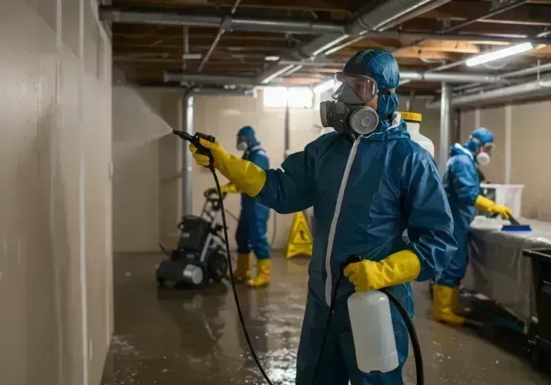 Basement Sanitization and Antimicrobial Treatment process in West Memphis, AR