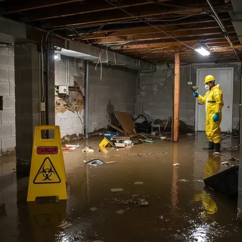 Flooded Basement Electrical Hazard in West Memphis, AR Property